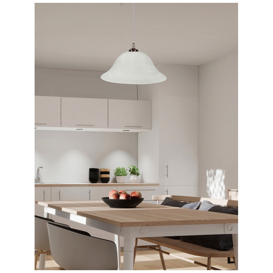 Pakabinamas sietynas VERA 1xE27/60W/230V varis/balta