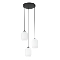 Pakabinamas sietynas VERDI 3xE27/15W/230V diametras 30 cm juoda/balta