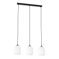 Pakabinamas sietynas VERDI 3xE27/15W/230V juoda/balta