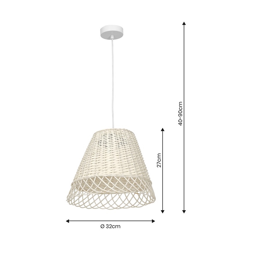 Pakabinamas sietynas VIMINI 1xE27/40W/230V rotango