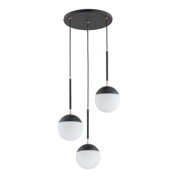 Pakabinamas sietynas VOLDA 3xE14/10W/230V diametras 44 cm juoda