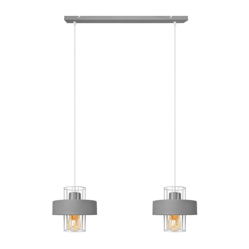 Pakabinamas sietynas VOLTA 2xE27/15W/230V pilkas