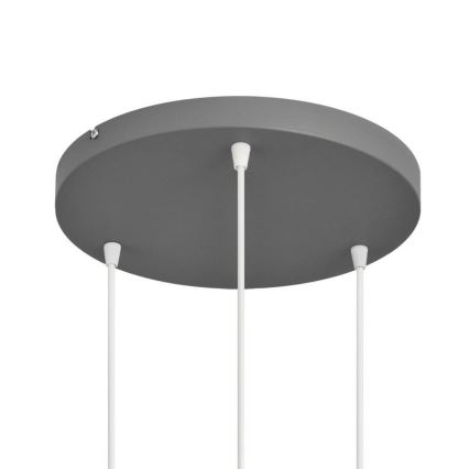 Pakabinamas sietynas VOLTA 3xE27/15W/230V d. 42 cm pilkas