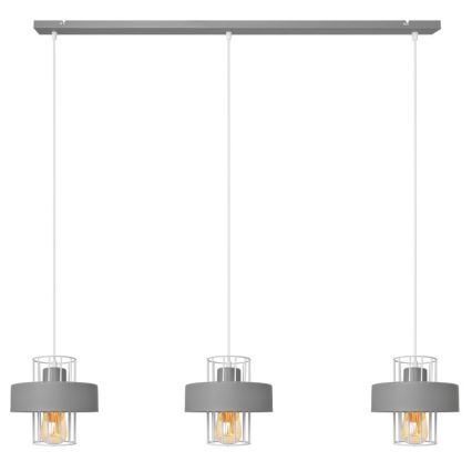 Pakabinamas sietynas VOLTA 3xE27/15W/230V pilkas