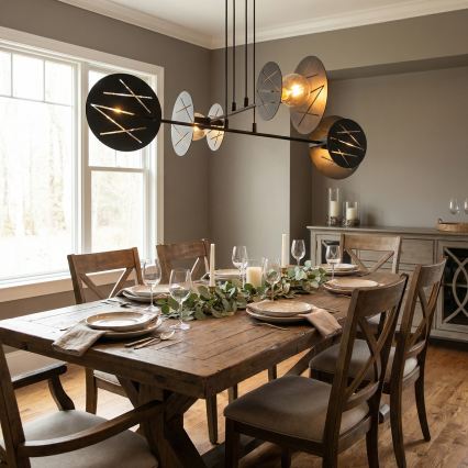 Pakabinamas sietynas XOTIC 4xE27/15W/230V juoda