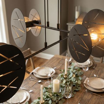 Pakabinamas sietynas XOTIC 4xE27/15W/230V juoda