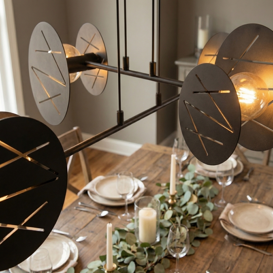 Pakabinamas sietynas XOTIC 4xE27/15W/230V juoda