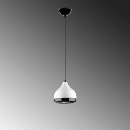 Pakabinamas sietynas YILDO 1xE27/40W/230V balta/juoda
