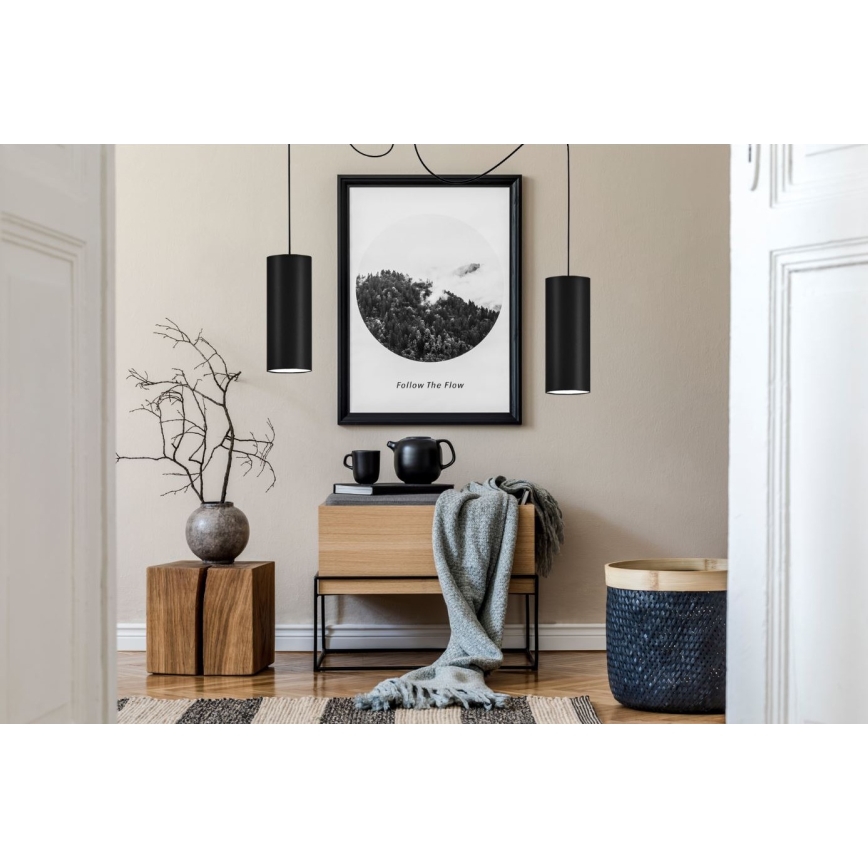 Pakabinamas sietynas ZIK 2xE27/40W/230V voras juoda