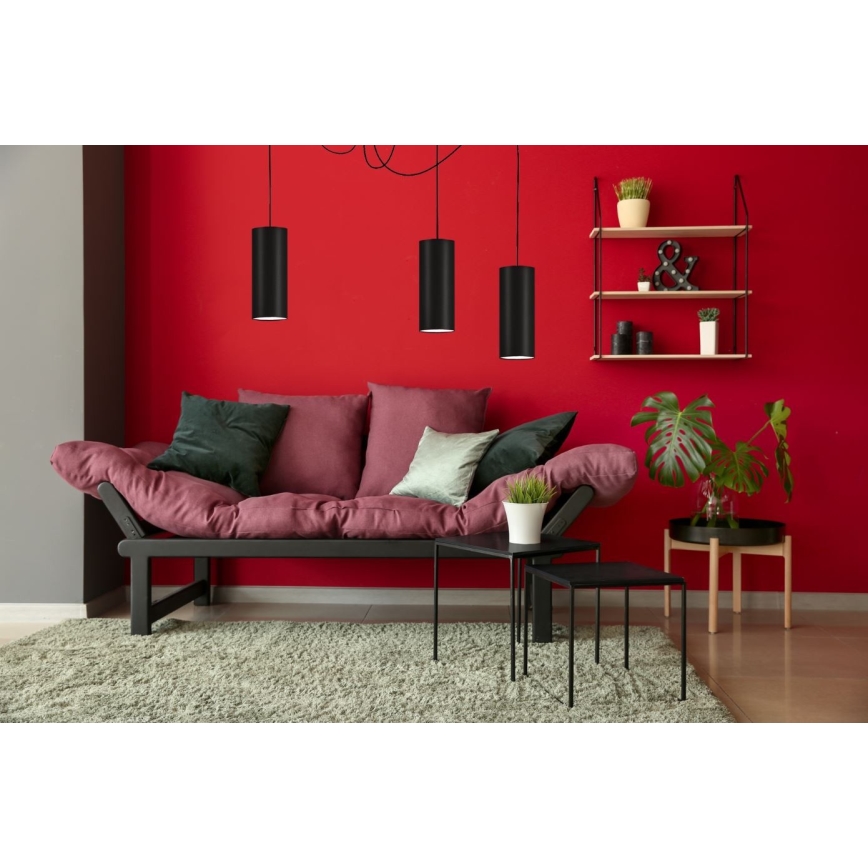 Pakabinamas sietynas ZIK 3xE27/40W/230V voras juoda