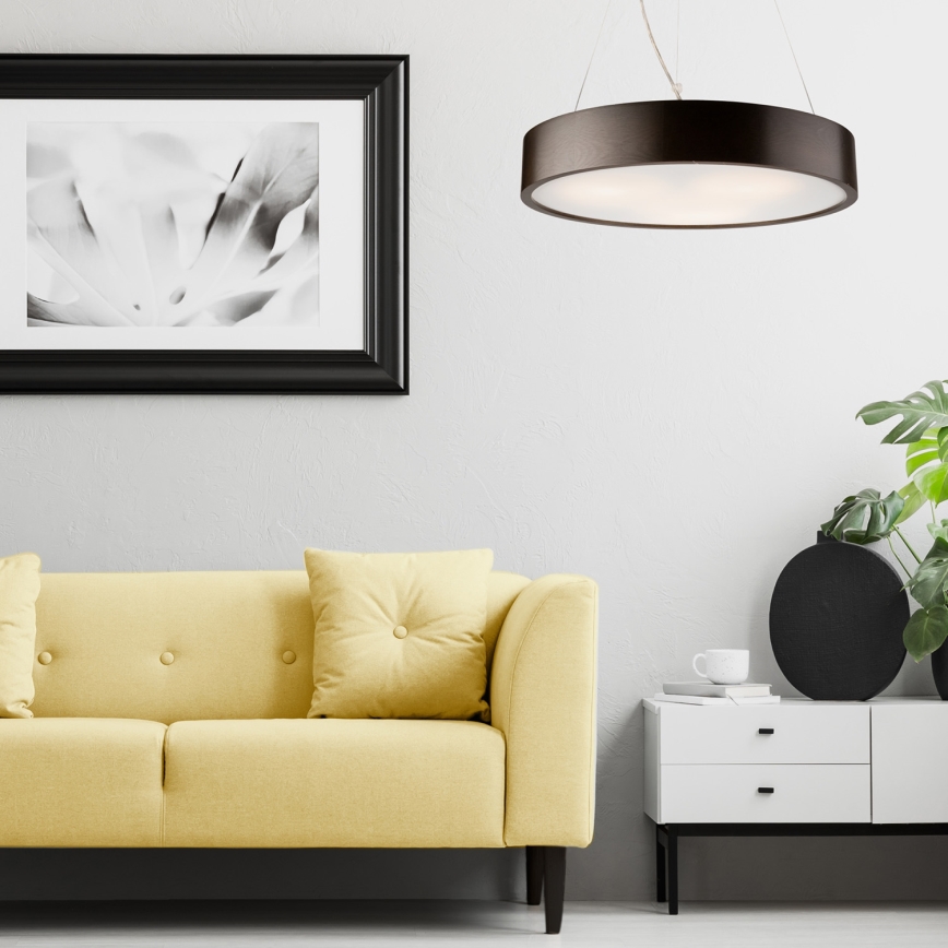 Pakabinamas šviestuvas su laidu 3xE27/60W/230V ? 47 cm pušis