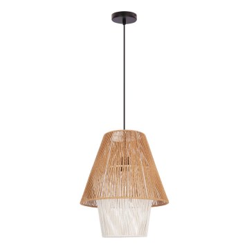 Pakabinamas šviestuvas AFRICA 1xE27/40W/230V 40 cm rudas/kremas