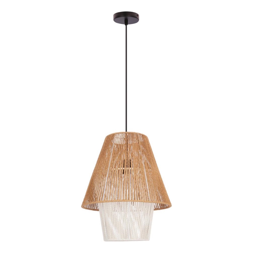Pakabinamas šviestuvas AFRICA 1xE27/40W/230V 40 cm rudas/kremas