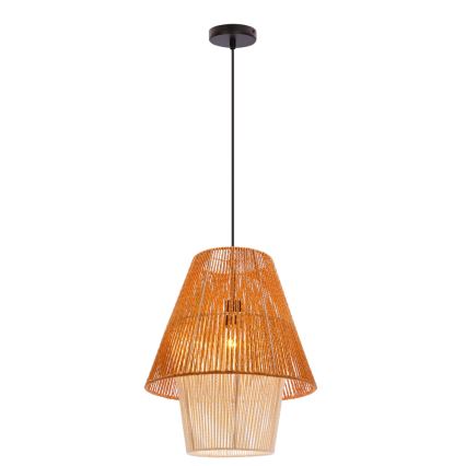 Pakabinamas šviestuvas AFRICA 1xE27/40W/230V 40 cm rudas/kremas