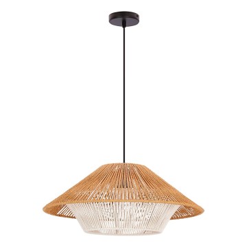 Pakabinamas šviestuvas AFRICA 1xE27/40W/230V skersmuo 50 cm rudas/kreminis