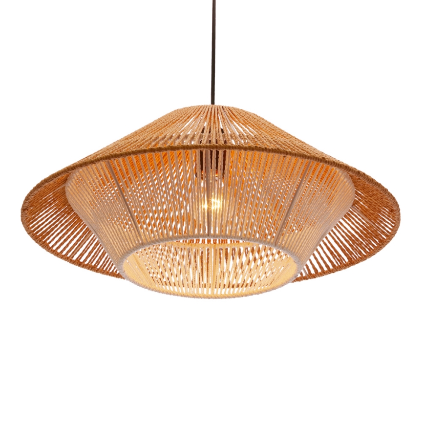 Pakabinamas šviestuvas AFRICA 1xE27/40W/230V skersmuo 50 cm rudas/kreminis