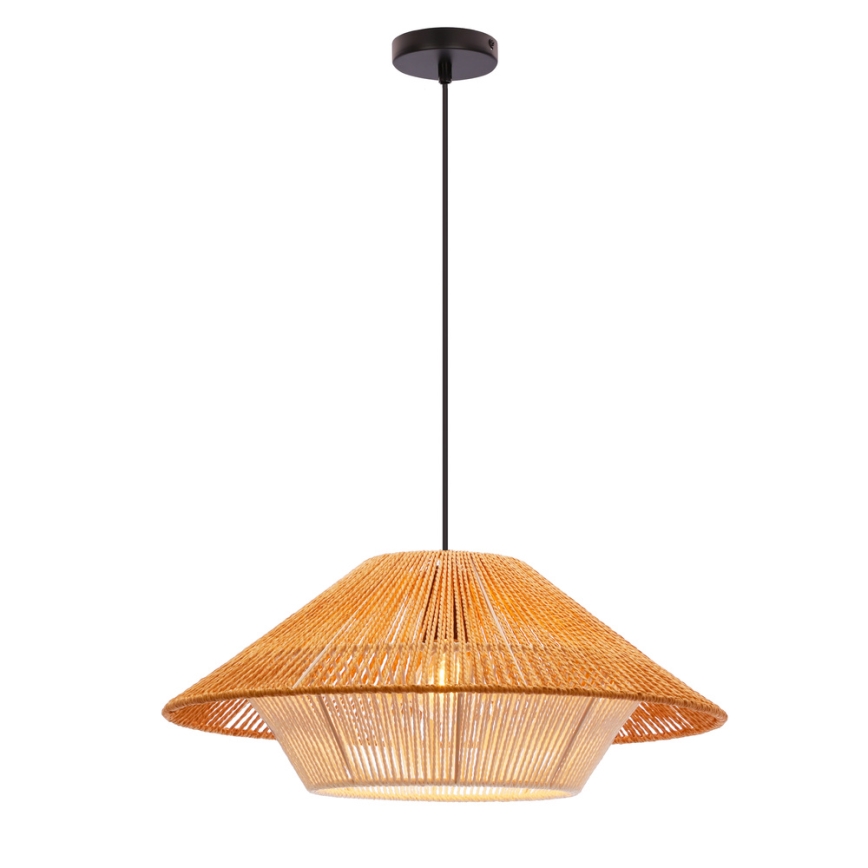 Pakabinamas šviestuvas AFRICA 1xE27/40W/230V skersmuo 50 cm rudas/kreminis