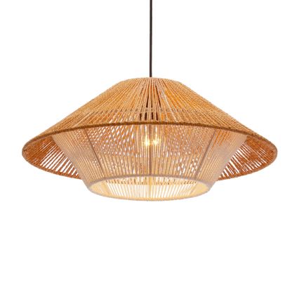 Pakabinamas šviestuvas AFRICA 1xE27/40W/230V skersmuo 50 cm rudas/kreminis