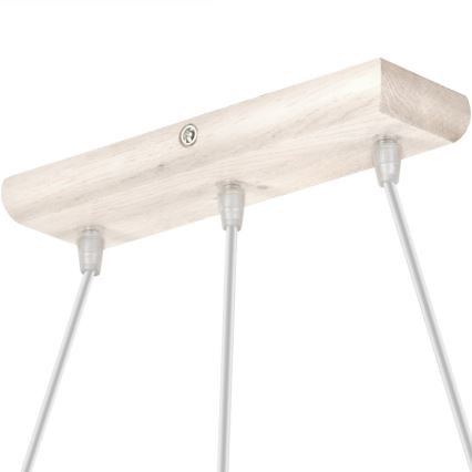 Pakabinamas šviestuvas ant laido AIDA 3xE27/60W/230V ąžuolas