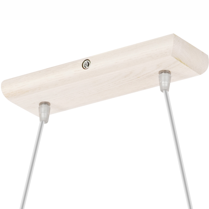 Pakabinamas šviestuvas AIDA ant laido, 2xE27/60W/230V, skersmuo 35 cm, ąžuolas/balta