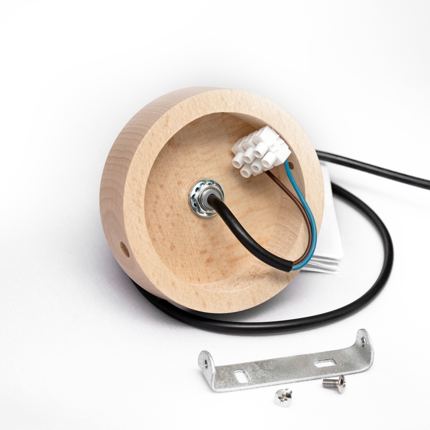 Pakabinamas šviestuvas ALBA su laidu 1xE27/15W/230V Ø 45 cm juoda/ruda