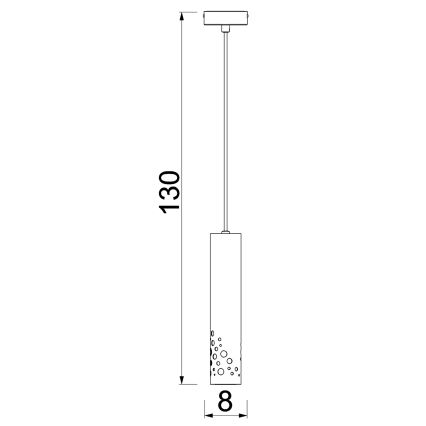Pakabinamas šviestuvas ALTRO ant laido 1xGU10/8W/230V, smėlio spalvos
