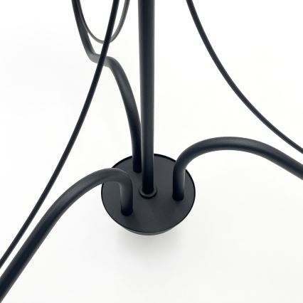 Pakabinamas šviestuvas ant grandinės ANTON 3xE14/15W/230V juodas