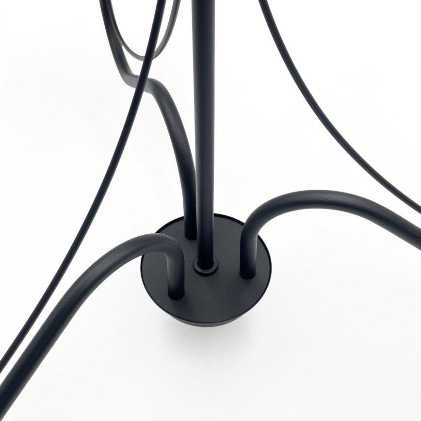 Pakabinamas šviestuvas ant grandinės ANTON 3xE14/15W/230V juodas