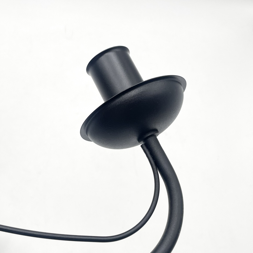 Pakabinamas šviestuvas ant grandinės ANTON 3xE14/15W/230V juodas