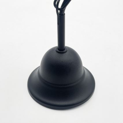 Pakabinamas šviestuvas ant grandinės ANTON 3xE14/15W/230V juodas