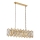 Pakabinamas šviestuvas ant grandinės CRYSTALLINE 13xE14/40W/230V auksinis