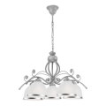 Pakabinamas šviestuvas ant grandinės RETRO II 5xE27/60W/230V sidabrinis