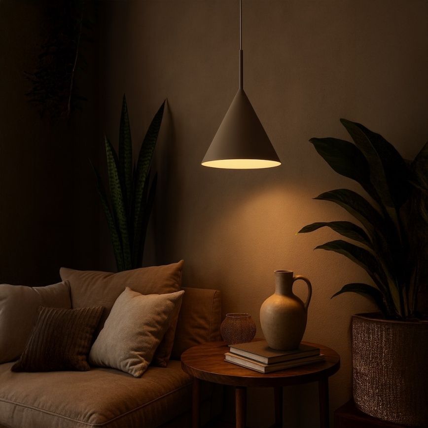 Pakabinamas šviestuvas ant kabelio CAPITAL 1xGX53/15W/230V skersmuo 32 cm taupe