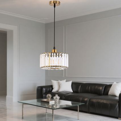 Pakabinamas šviestuvas ant kabelio VETRO 1xE27/60W/230V auksinis