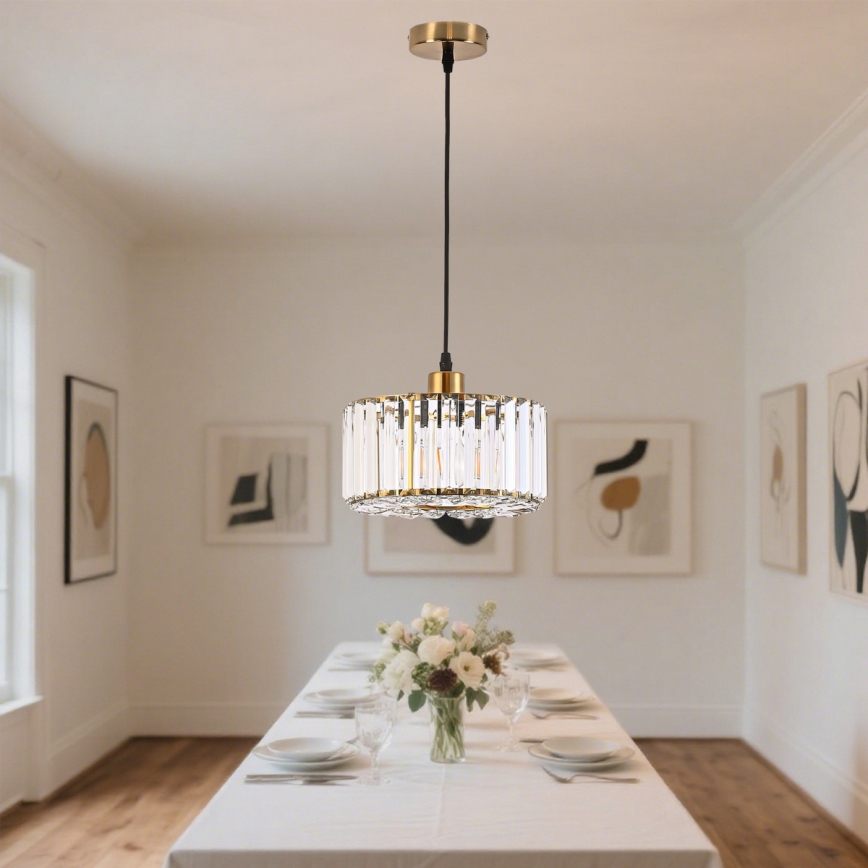 Pakabinamas šviestuvas ant kabelio VETRO 1xE27/60W/230V auksinis