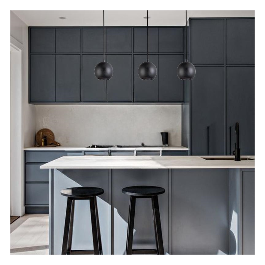 Pakabinamas šviestuvas ant laido 1xGU10/10W/230V, skersmuo 11 cm, masyvas / uosis