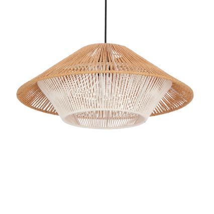 Pakabinamas šviestuvas ant laido AFRICA 1xE27/40W/230V skersmuo 50 cm ruda/kreminė