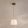 Pakabinamas šviestuvas ant laido AIDA 1xE27/15W/230V, skersmuo 25 cm, ąžuolas/kreminė