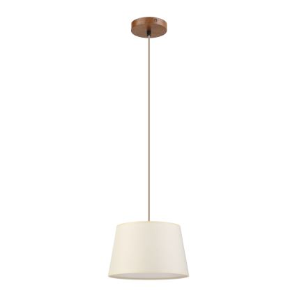 Pakabinamas šviestuvas ant laido AIDA 1xE27/15W/230V, skersmuo 25 cm, ąžuolas/kreminė