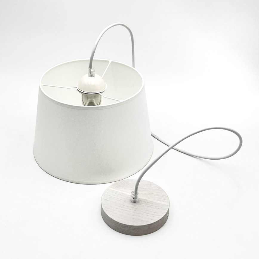 Pakabinamas šviestuvas ant laido AIDA 1xE27/60W/230V skersmuo 25 cm ąžuolas/balta