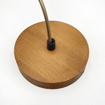 Pakabinamas šviestuvas ant laido AIDA 1xE27/60W/230V, skersmuo 35 cm, ąžuolas/ruda/balta