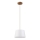 Pakabinamas šviestuvas ant laido AIDA 1xE27/60W/230V Ø 25 cm ąžuolas/ruda/balta