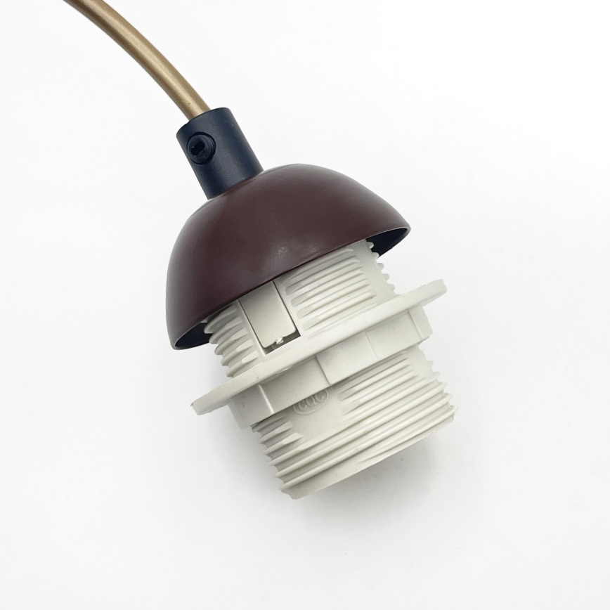 Pakabinamas šviestuvas ant laido AIDA 1xE27/60W/230V Ø 25 cm ąžuolas/ruda/balta