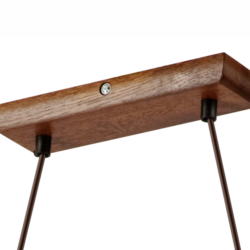 Pakabinamas šviestuvas ant laido AIDA 2xE27/60W/230V skersmuo 35 cm ąžuolas/riešutas