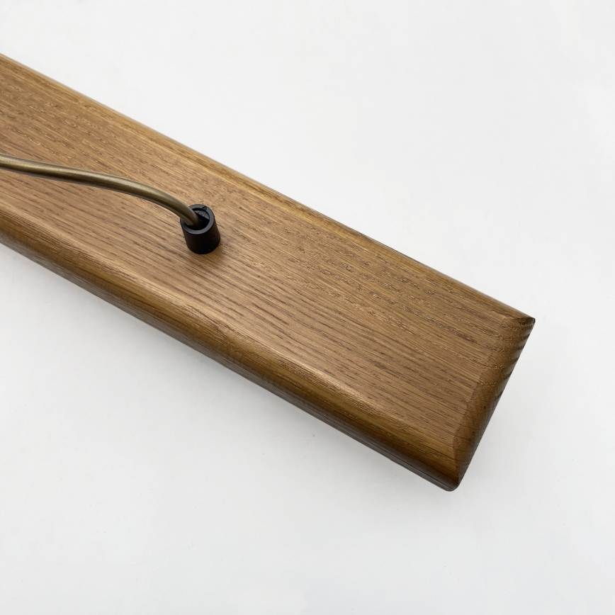 Pakabinamas šviestuvas ant laido AIDA 3xE27/15W/230V Ø 25 cm ąžuolas/rafija