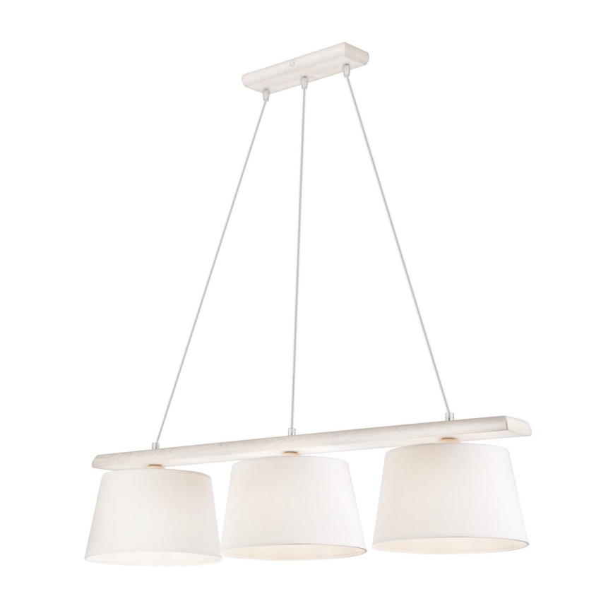 Pakabinamas šviestuvas ant laido AIDA 3xE27/60W/230V ąžuolas