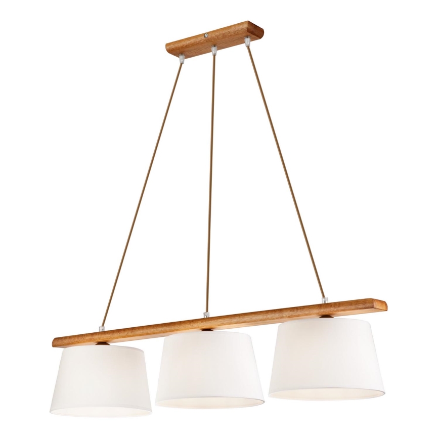 Pakabinamas šviestuvas ant laido AIDA 3xE27/60W/230V ąžuolas