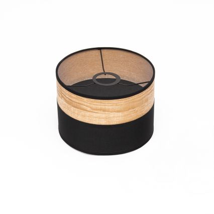 Pakabinamas šviestuvas ant laido ALBA 1xE27/15W/230V, skersmuo 20 cm, juodas/rudas