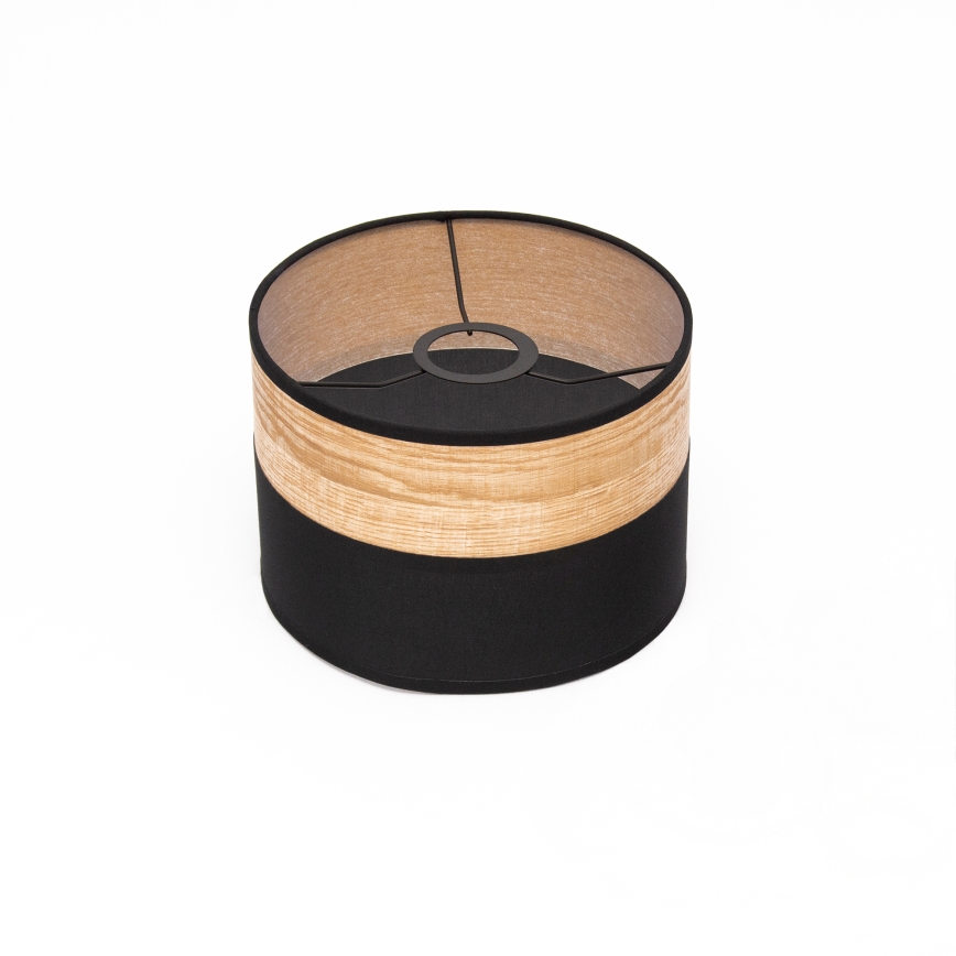 Pakabinamas šviestuvas ant laido ALBA 1xE27/15W/230V, skersmuo 20 cm, juodas/rudas