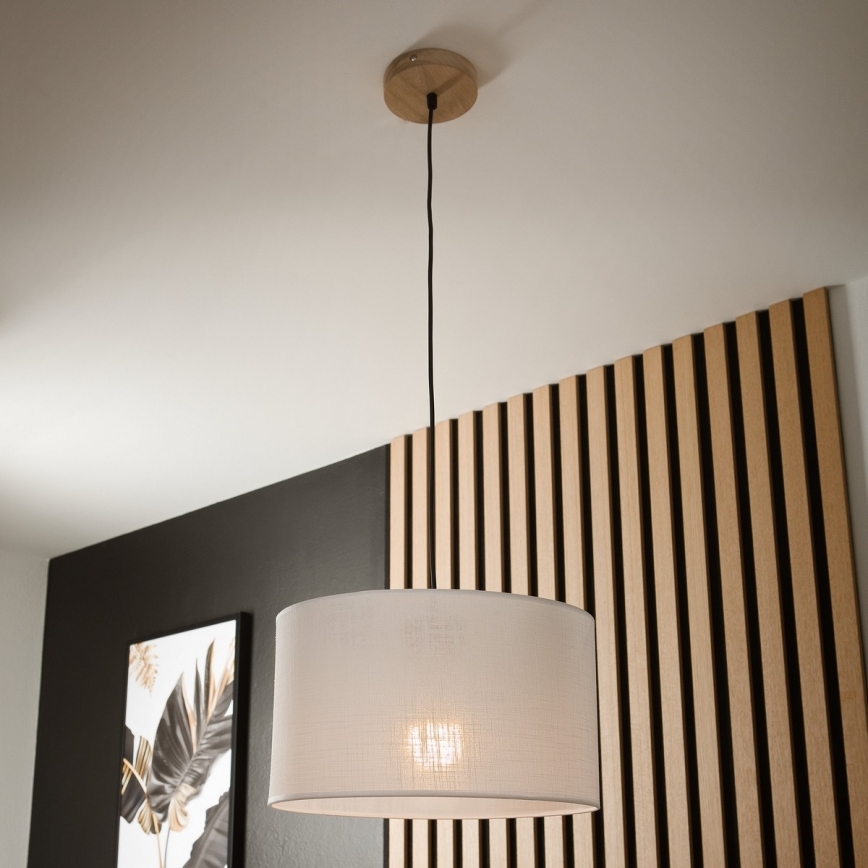 Pakabinamas šviestuvas ant laido ANTONIO 1xE27/60W/230V ąžuolas